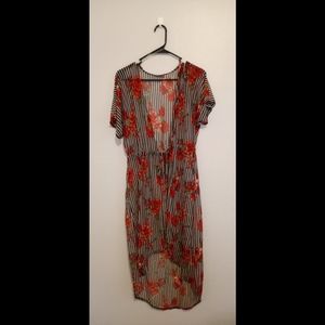 Floral print wrap/cover up- Charlotte Russe